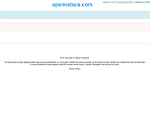 Tablet Screenshot of opennebula.com